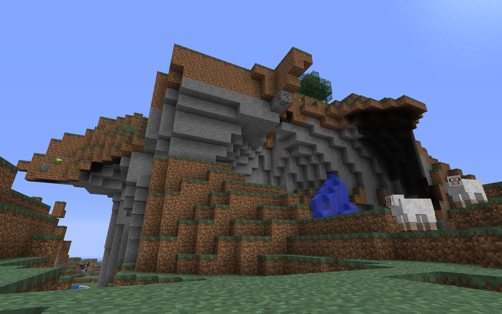 minecraft - Górka z owcami