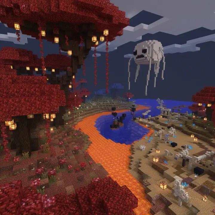 Serwer Minecraft Serwer Minecraft mc.snapcraft.net — ilustracja