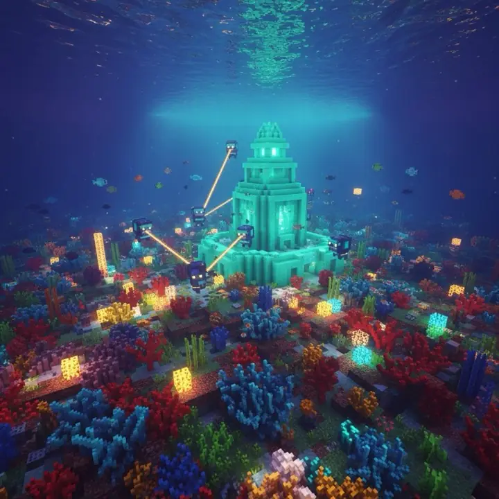 Serwer Minecraft Serwer/ — ilustracja