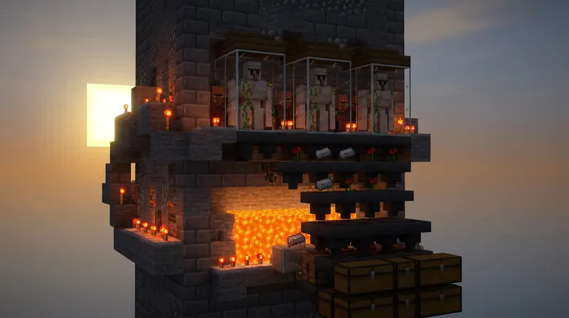 farma żelaza minecraft Farma żelaza minecraft z golemiami i wieśniakami w akcji