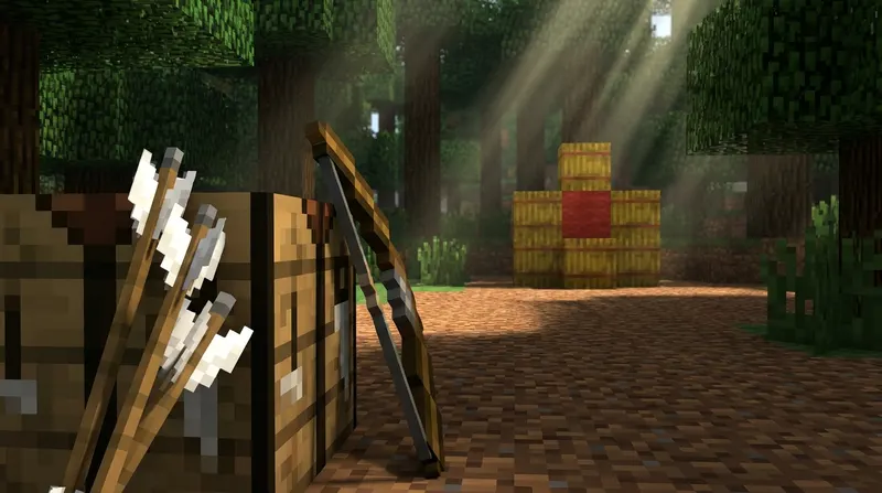 jak zrobić strzałę w minecraft Jak zrobić strzałę w Minecraft - crafting strzał przy stole rzemieślniczym