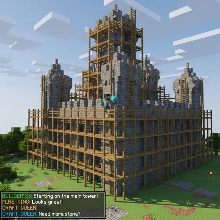 Serwer Minecraft Serwer Minecraft mc.hypixel.net — ilustracja