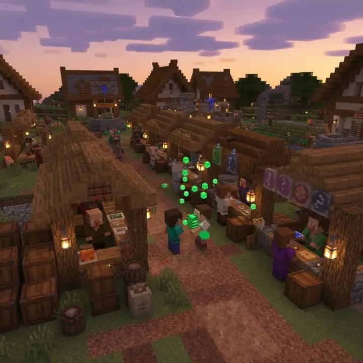 Wioska w minecrafcie Minecraft obrazek, Ocenisz? Galeria Minecraft — Wioska w minecrafcie Minecraft obrazek, Ocenisz?