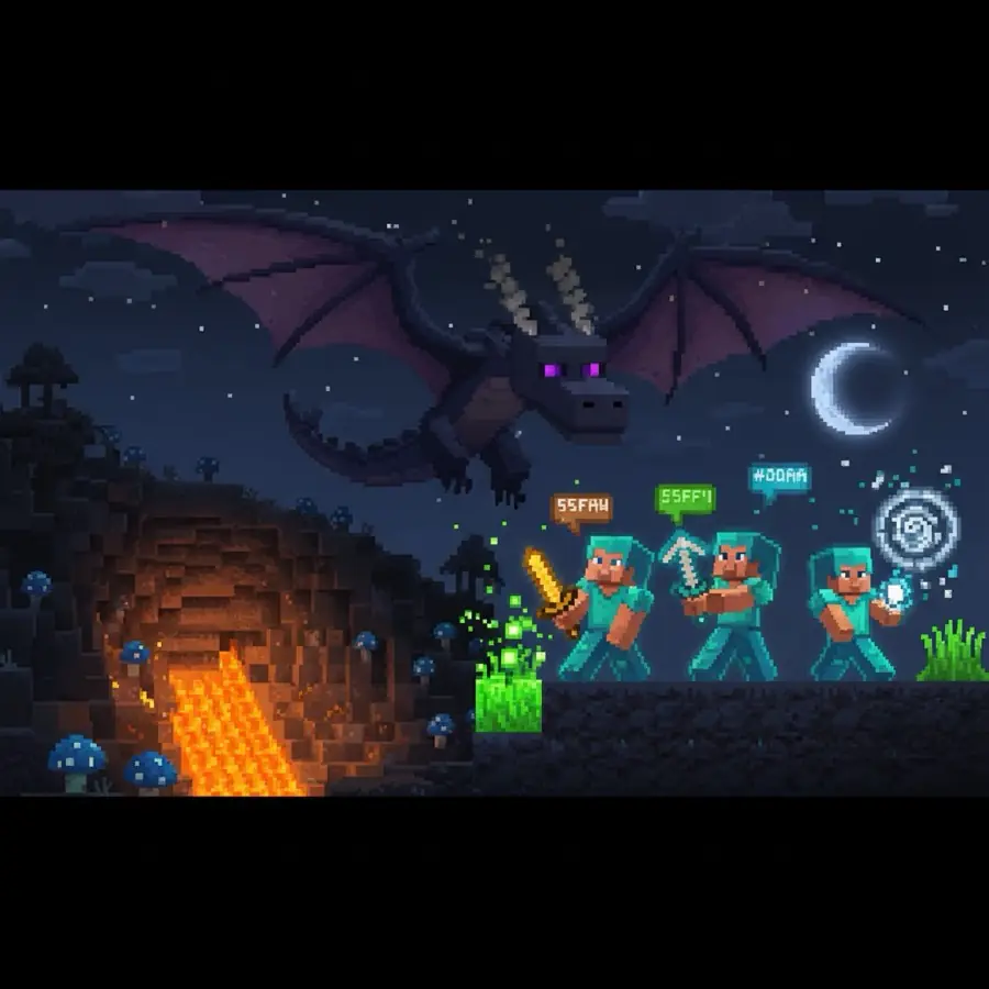 Polecane serwery Minecraft. Znajdź lub oceń serwer MC za darmo! Minecraft — grafika towarzysząca artykułowi Polecane serwery Minecraft. Znajdź lub oceń serwer MC za darmo! Minecraft — ilustracja Minecraft