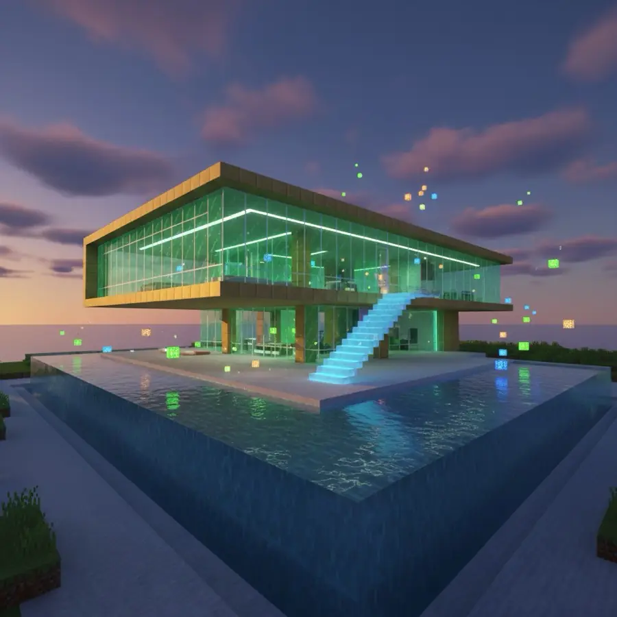 Serwer Minecraft Serwer/ — ilustracja